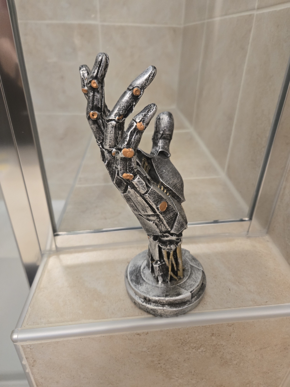 Mechanical Hand Art Sculpture/Gaming Controller Holder - Picture 2 of 5